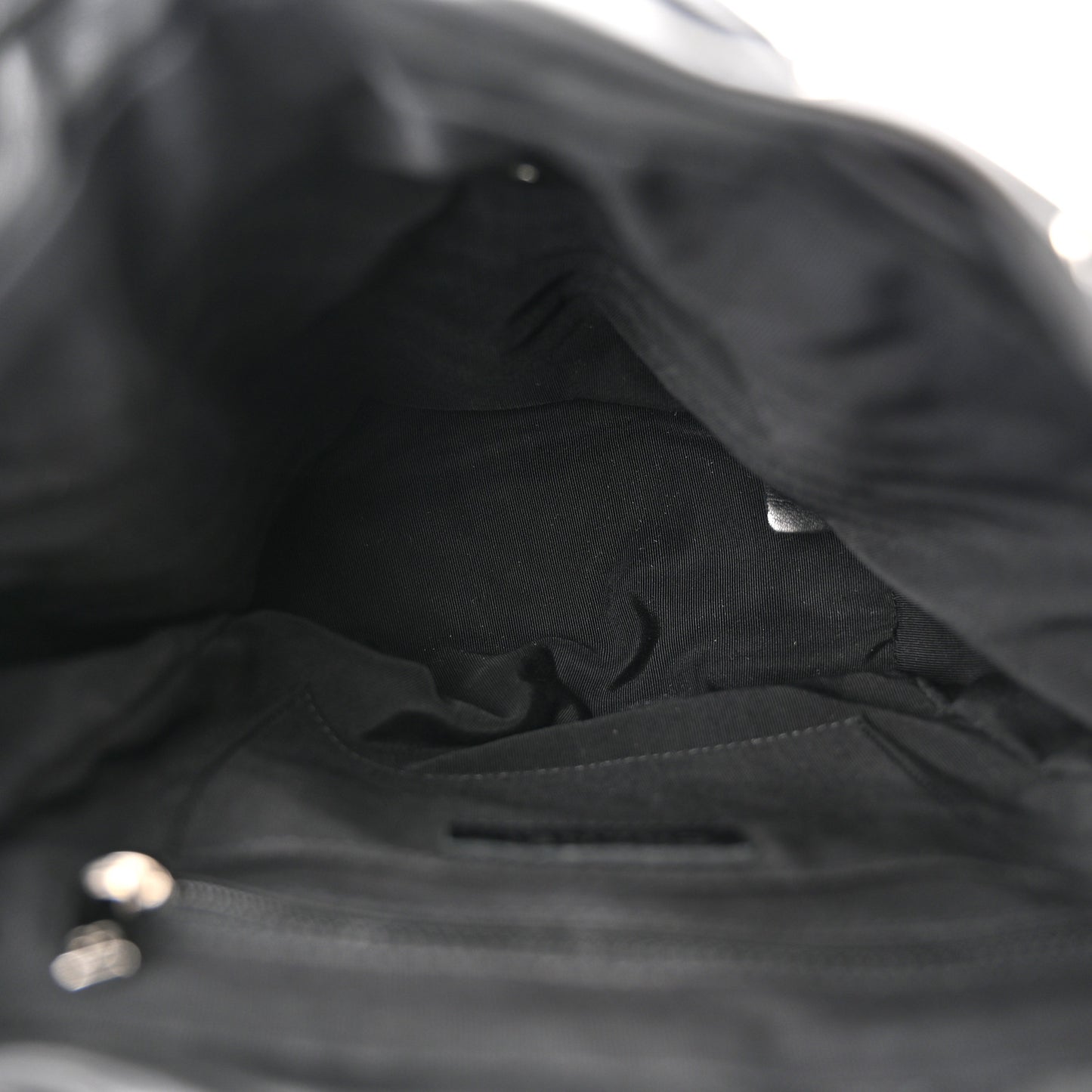 Lambskin Chevron Quilted Small Urban Spirit Backpack Black