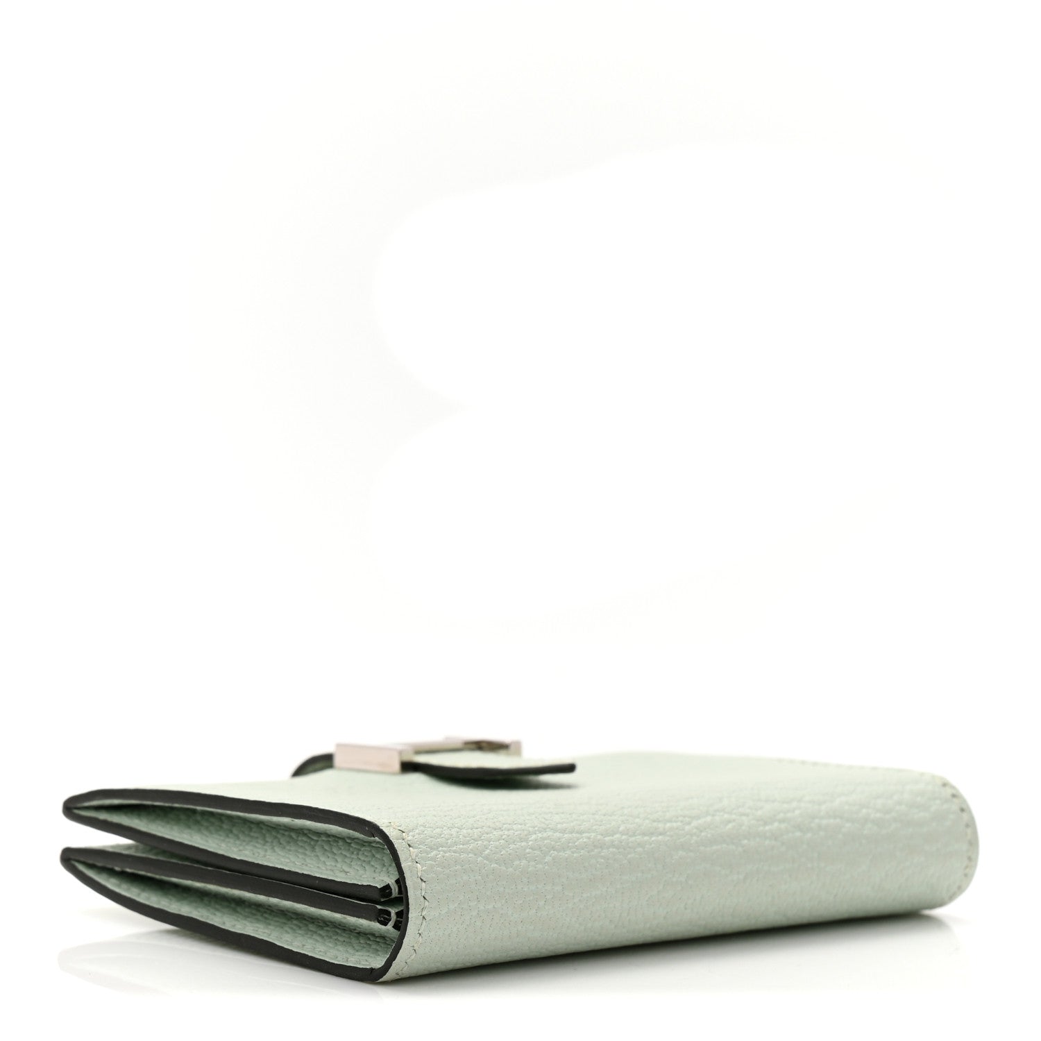Hermes Chevre Mysore Bearn Card Holder Wallet Vert Peppermint 4 of 7