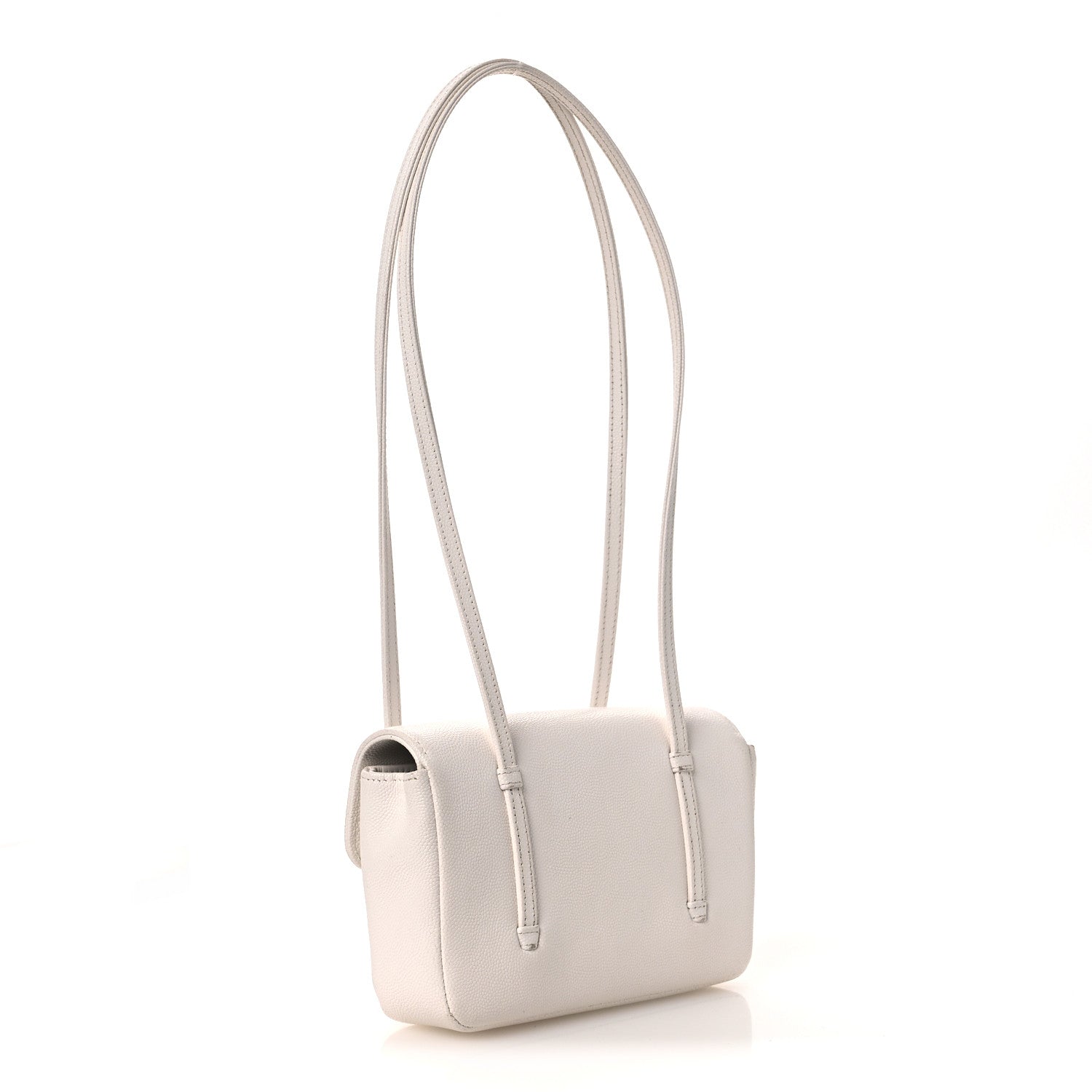 Chanel Shiny Caviar Mini Preppy Coco Shoulder Bag White 3 of 14