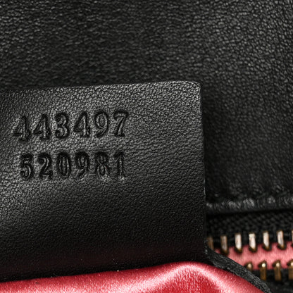 Gucci Velvet Matelasse Mini GG Marmont Shoulder Bag Black 7 of 12