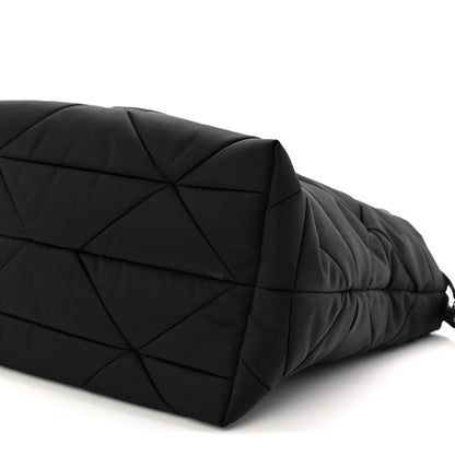 Prada Re-Nylon Nappa Triangle Quilted Padded Double Handled Zip Pocket Tote Black 11 of 11
