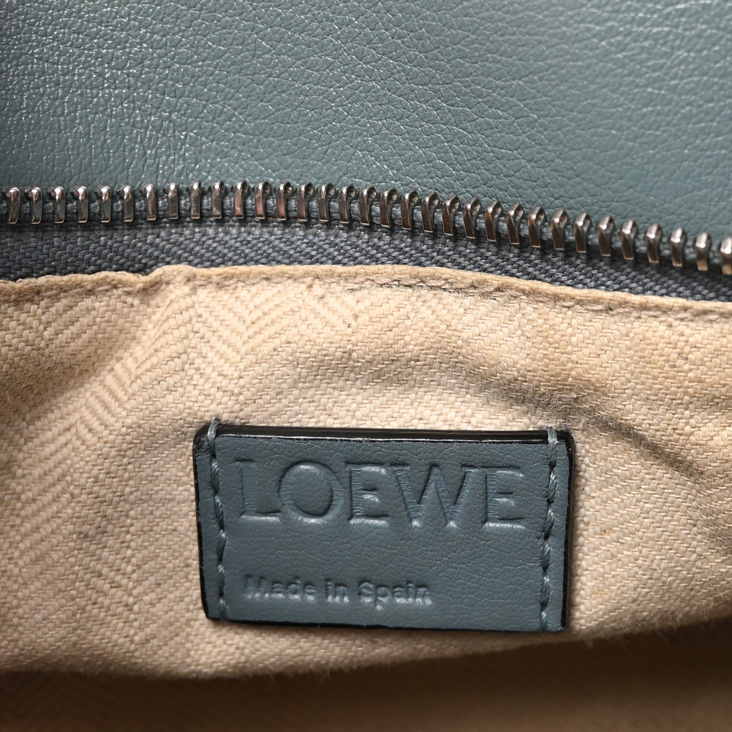 Loewe Calfskin Small Puzzle Bag Stone Blue 6 of 9