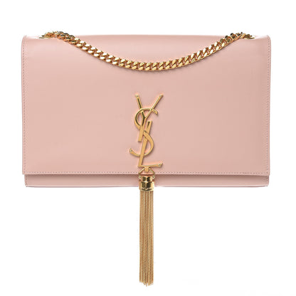 Saint Laurent Smooth Calfskin Medium Classic Monogram Kate Tassel Satchel Pink 1 of 14
