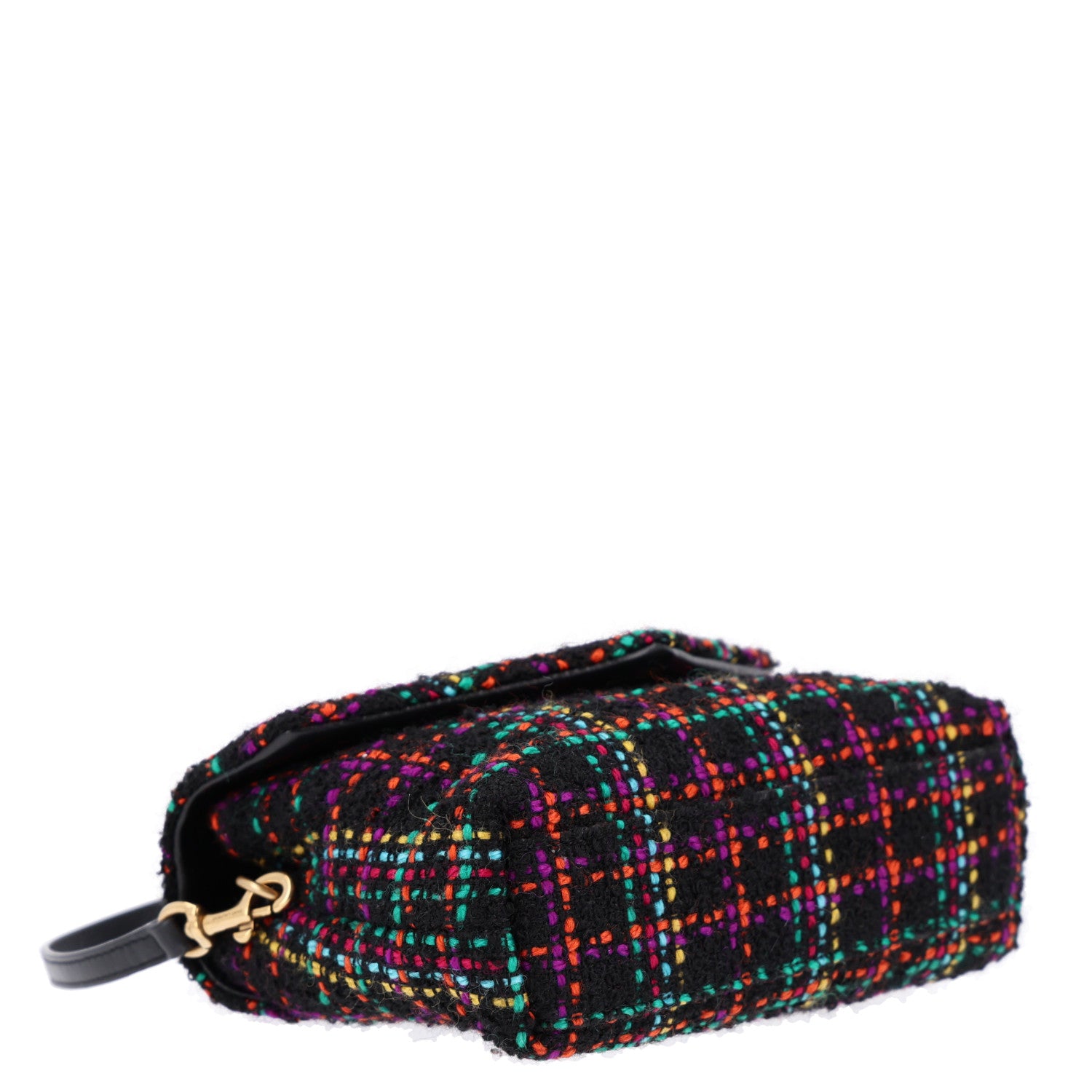 Saint Laurent Tweed Toy Loulou Shoulder Bag Black 5 of 11
