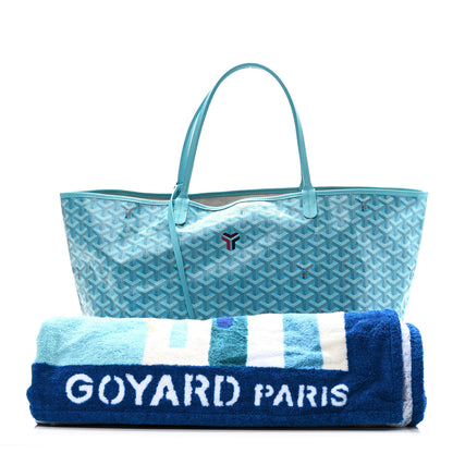 Goyard Goyardine Saint Louis GM Balise Beach Towel Set Turquoise 4 of 12