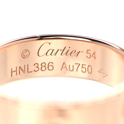 Cartier 18K Pink Gold 5.5mm LOVE Ring 54 6.75 4 of 6