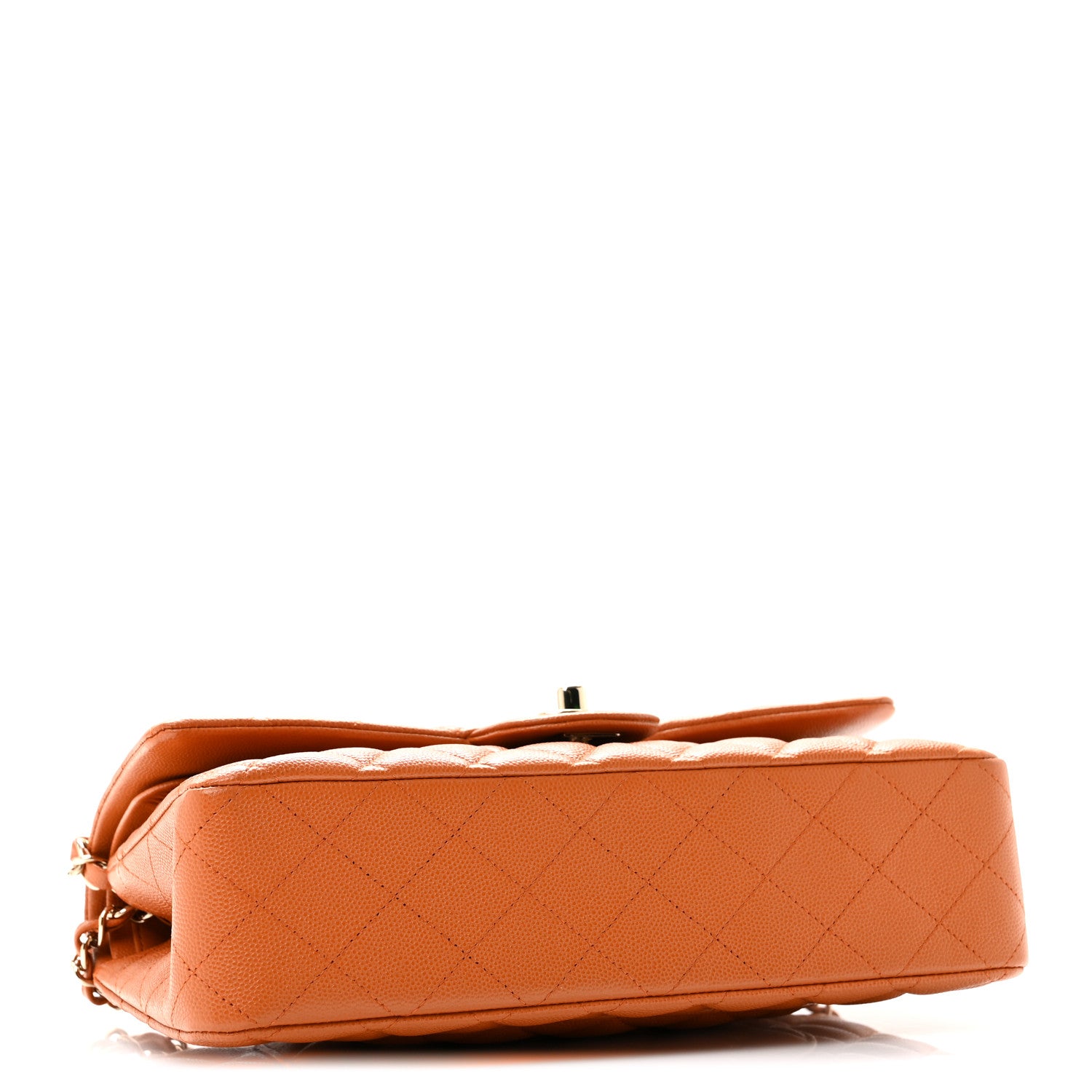 Chanel Caviar Quilted Medium Double Flap Light Brown 4 of 11
