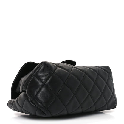 Chanel Lambskin Quilted Flap Cosmetic Case Black 4 of 9