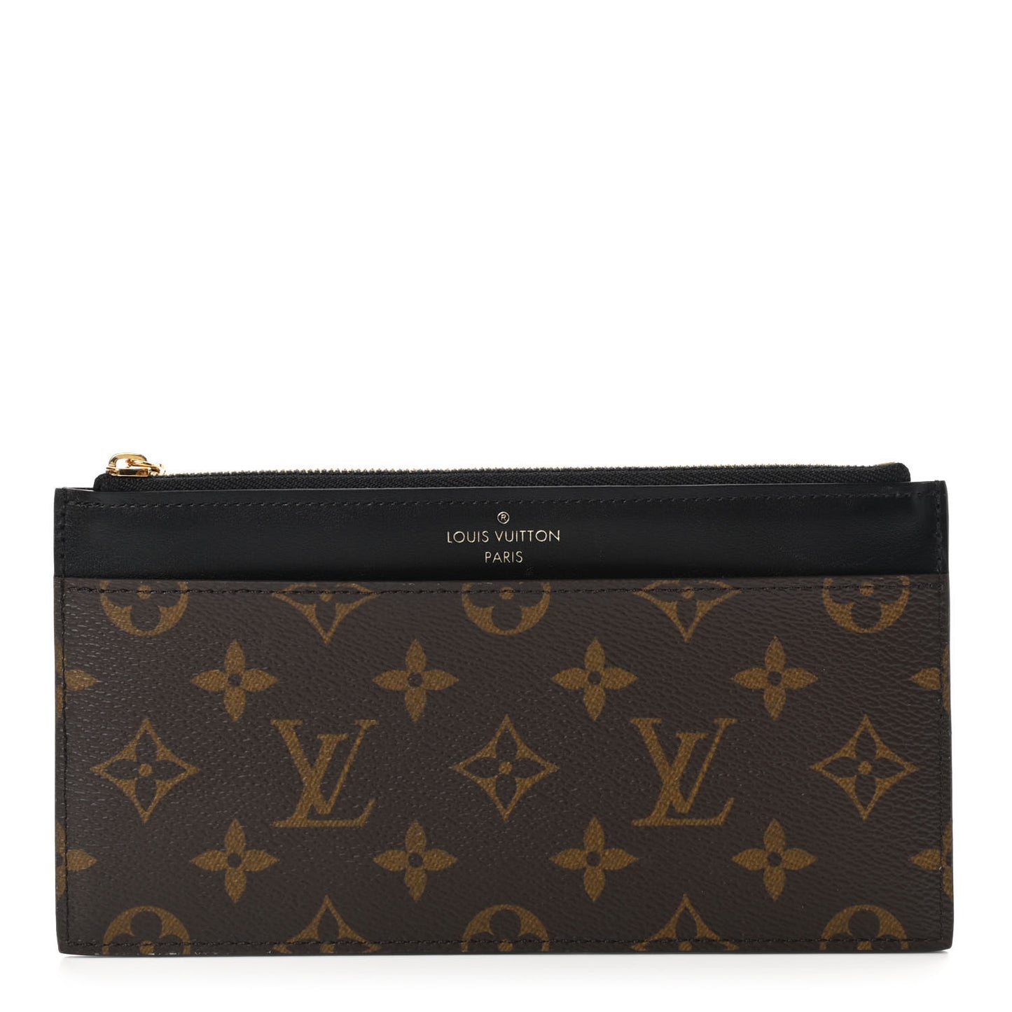 Monogram Slim Purse Black