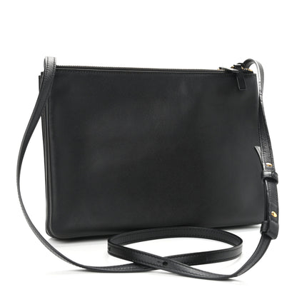 Celine Lambskin Large Trio Crossbody Bag Black 3 of 11
