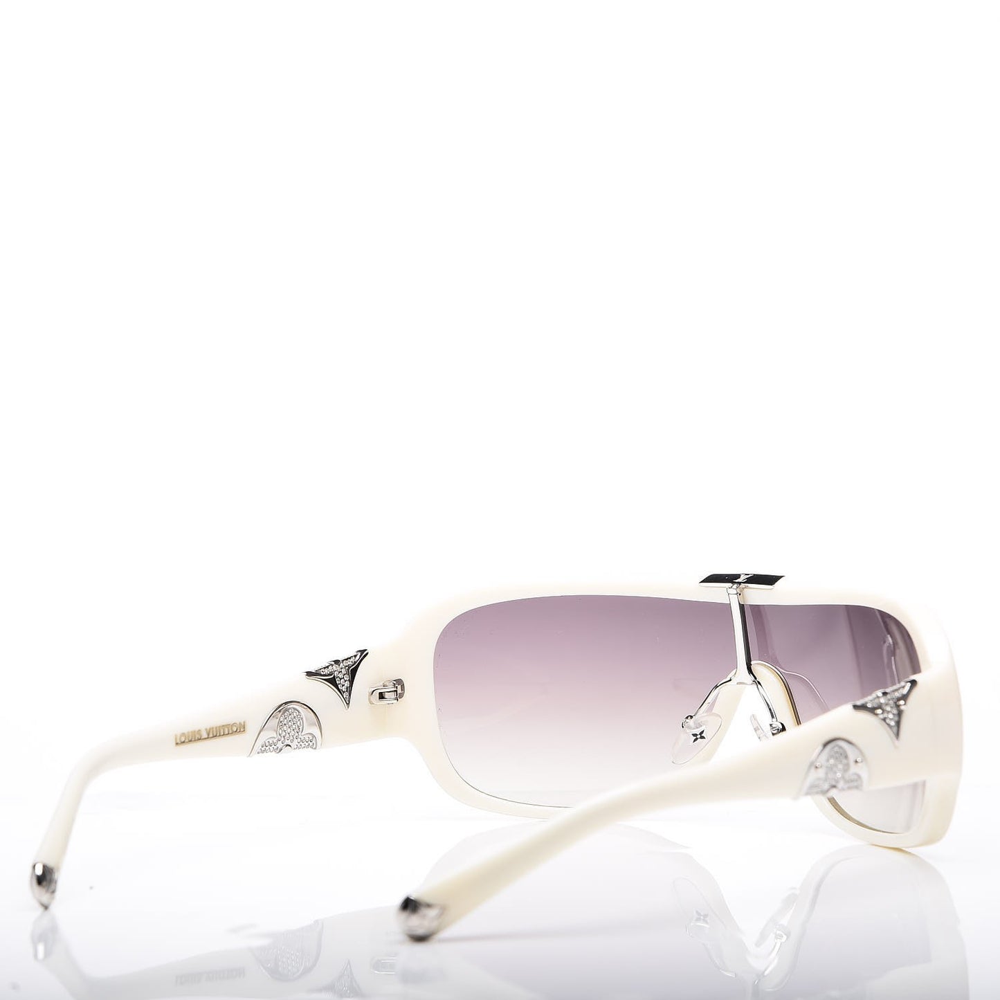 Acetate Iris Mask Sunglasses Z0370U White