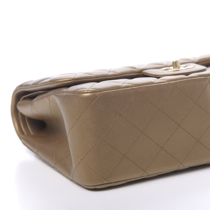 Chanel Metallic Lambskin Quilted Jumbo Double Flap Gold 9 of 11