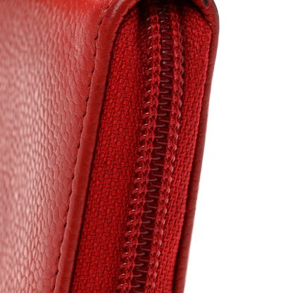 Chanel Caviar Timeless CC Zip Around Coin Purse Red 9 of 9
