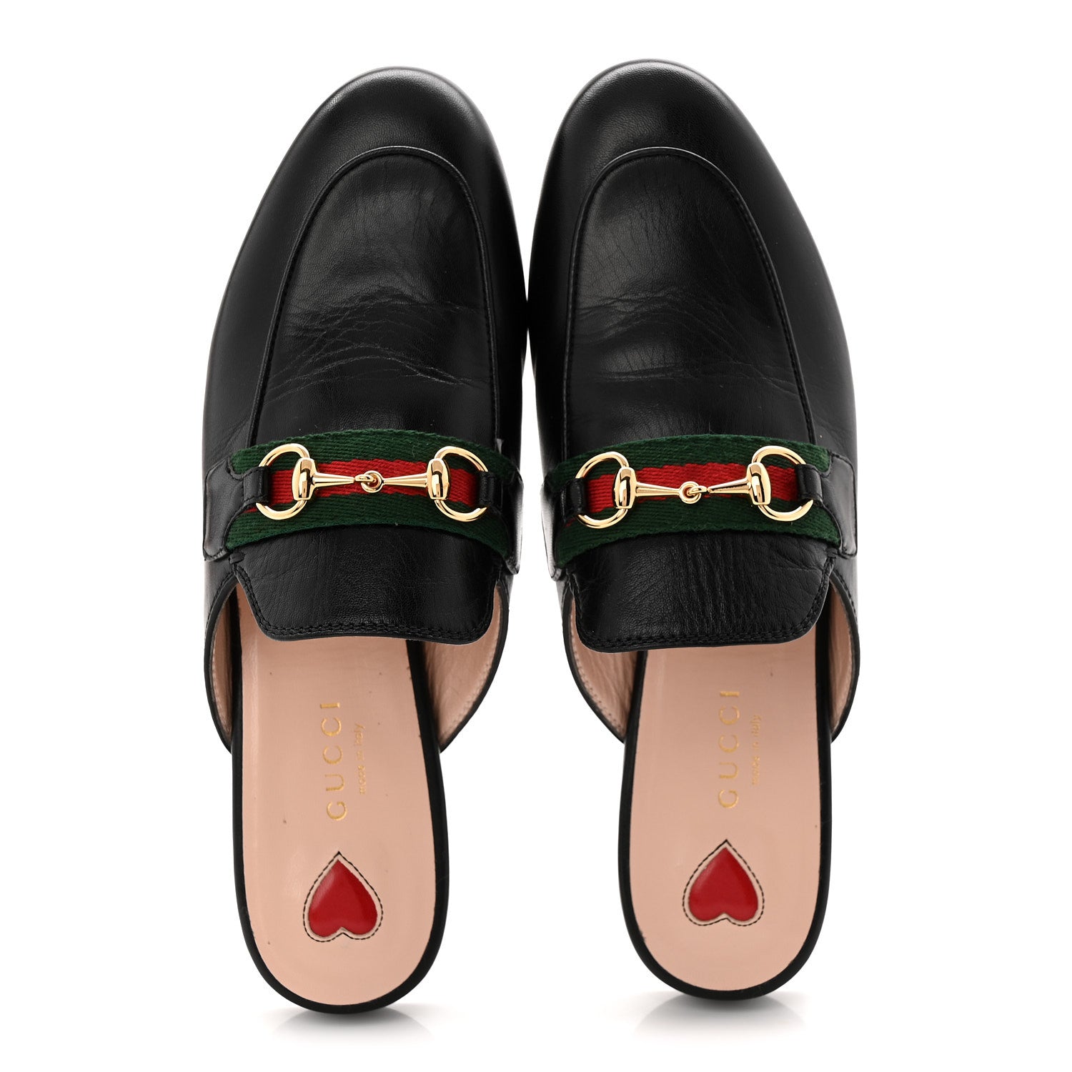 Gucci Malaga Kid Web Womens Princetown Slippers 36 Black 2 of 10