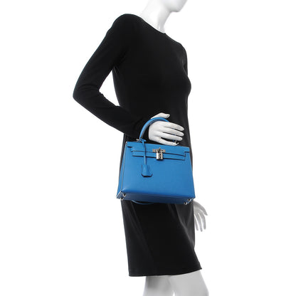 Hermes Epsom Kelly Sellier 25 Bleu Zanzibar 2 of 37