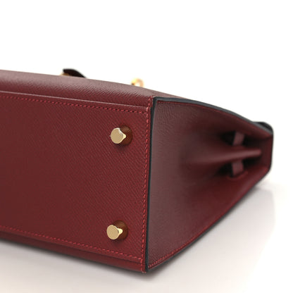 Hermes Epsom Kelly Sellier 25 Rouge H 8 of 9