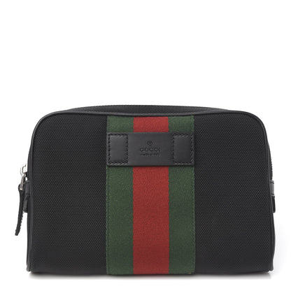 Gucci Canvas Web Slim Belt Bag Black 1 of 9