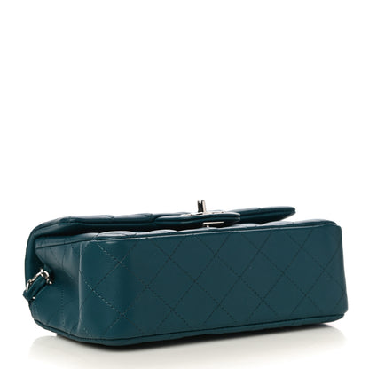 Chanel Lambskin Quilted Mini Rectangular Flap Dark Blue 4 of 11