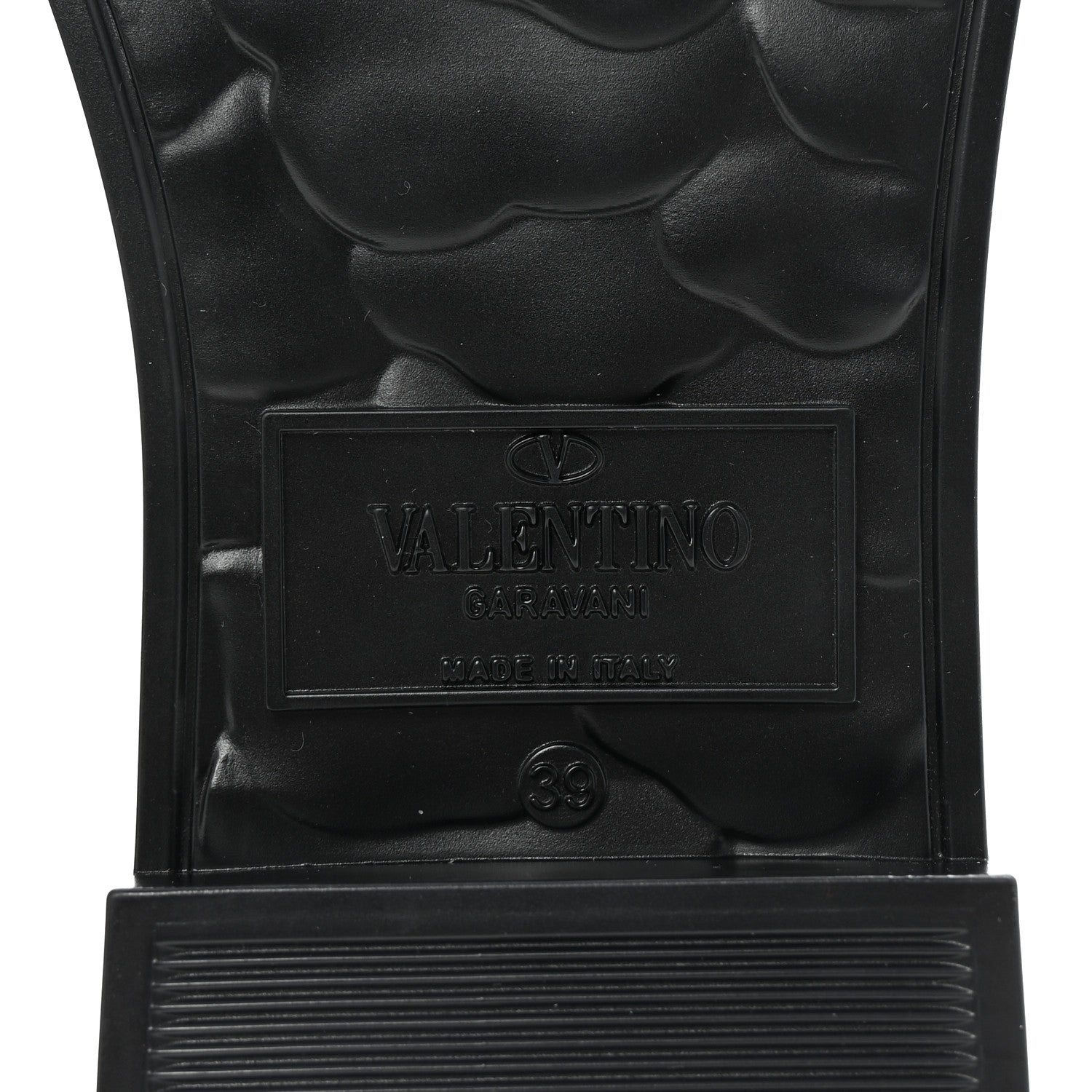 Valentino Garavani Rubber Atelier 03 Rose Edition 25/40mm Platform Slide Sandals 39 Black 7 of 8