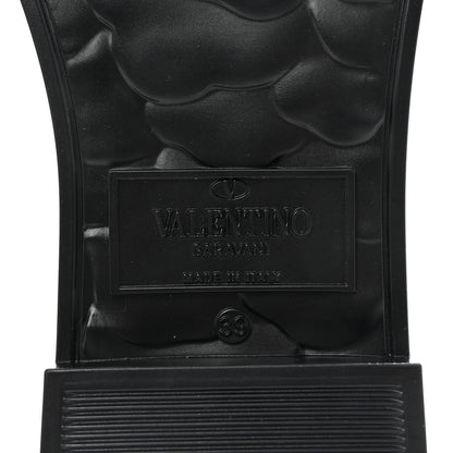Valentino Garavani Rubber Atelier 03 Rose Edition 25/40mm Platform Slide Sandals 39 Black 7 of 8