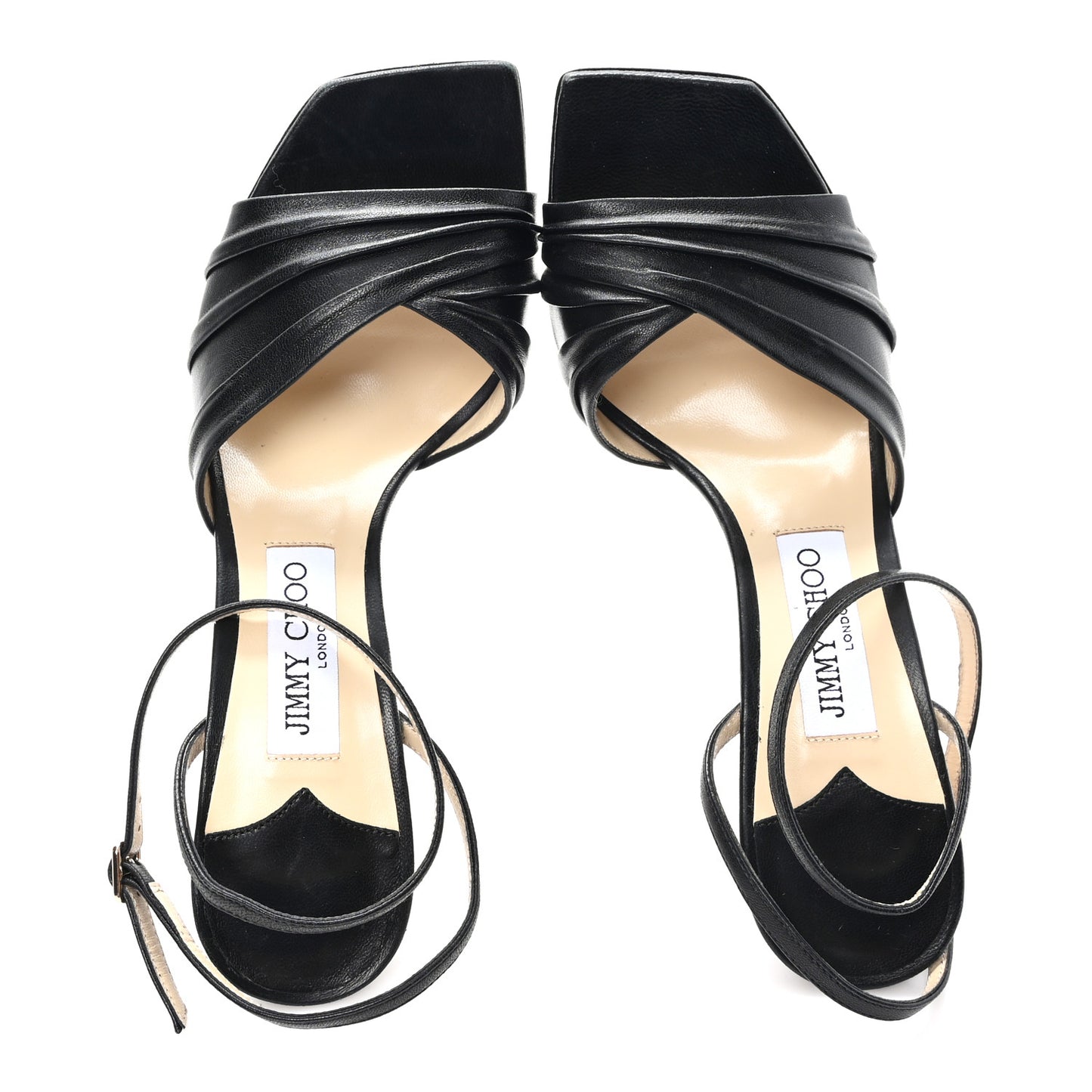 Luxe Nappa Basil 95 Sandals 39.5 Black