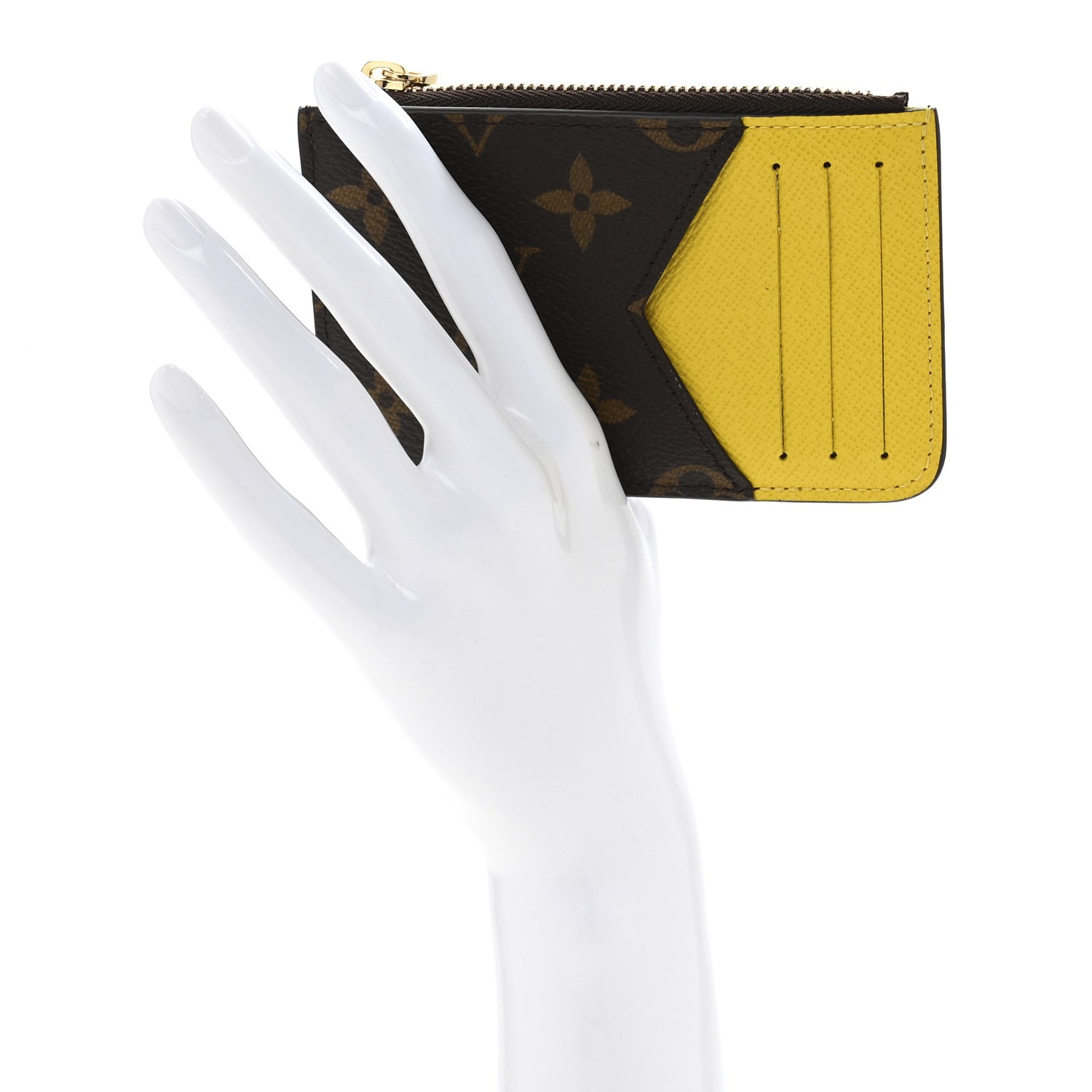 Louis Vuitton Monogram Zipped Romy Card Holder Yellow 2 of 8