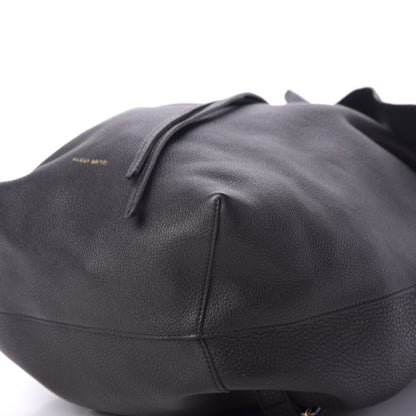 Mansur Gavriel Tumbled Calfskin Backpack Bag Black 6 of 7