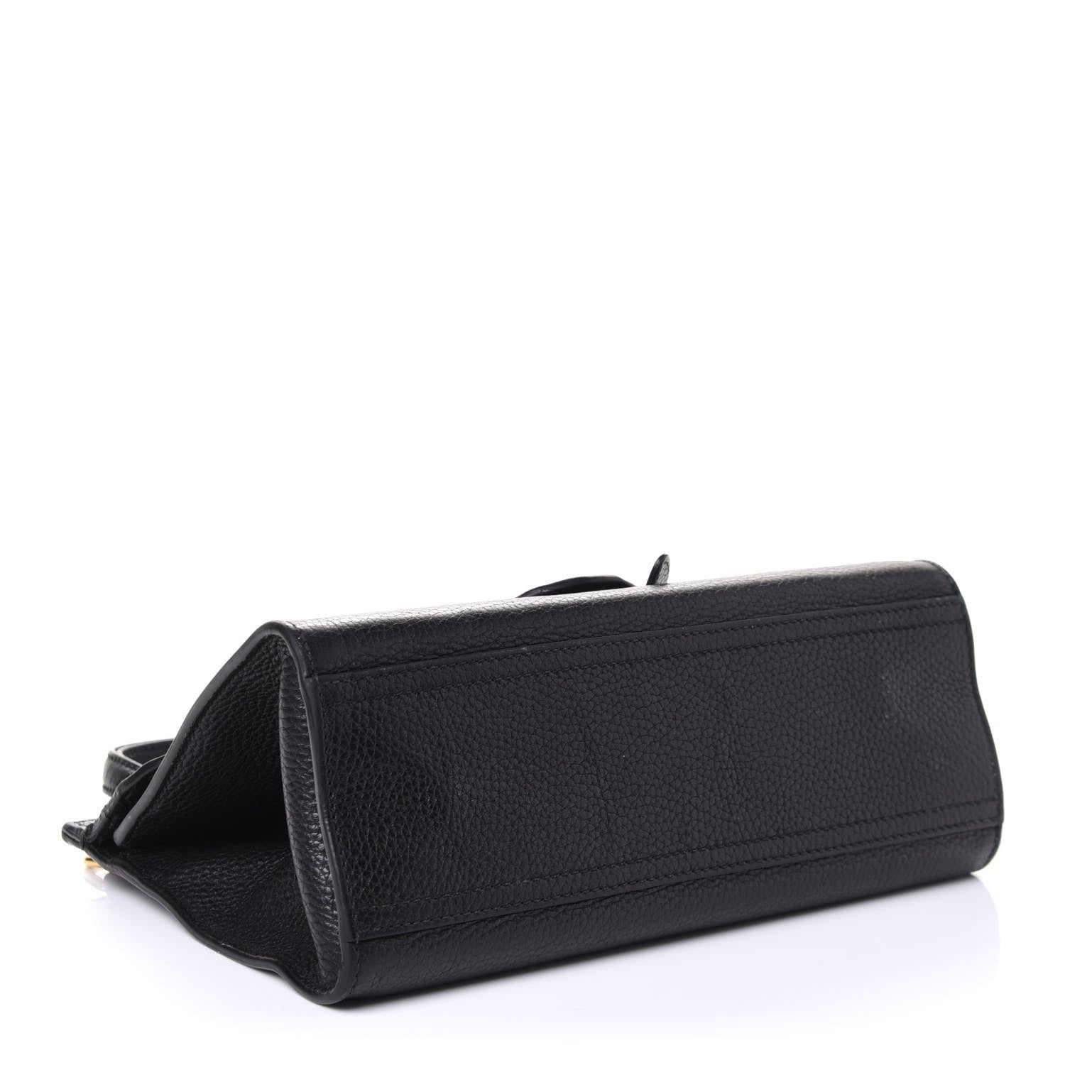 Gucci Calfskin Mini GG Marmont Top Handle Bag Black 4 of 5