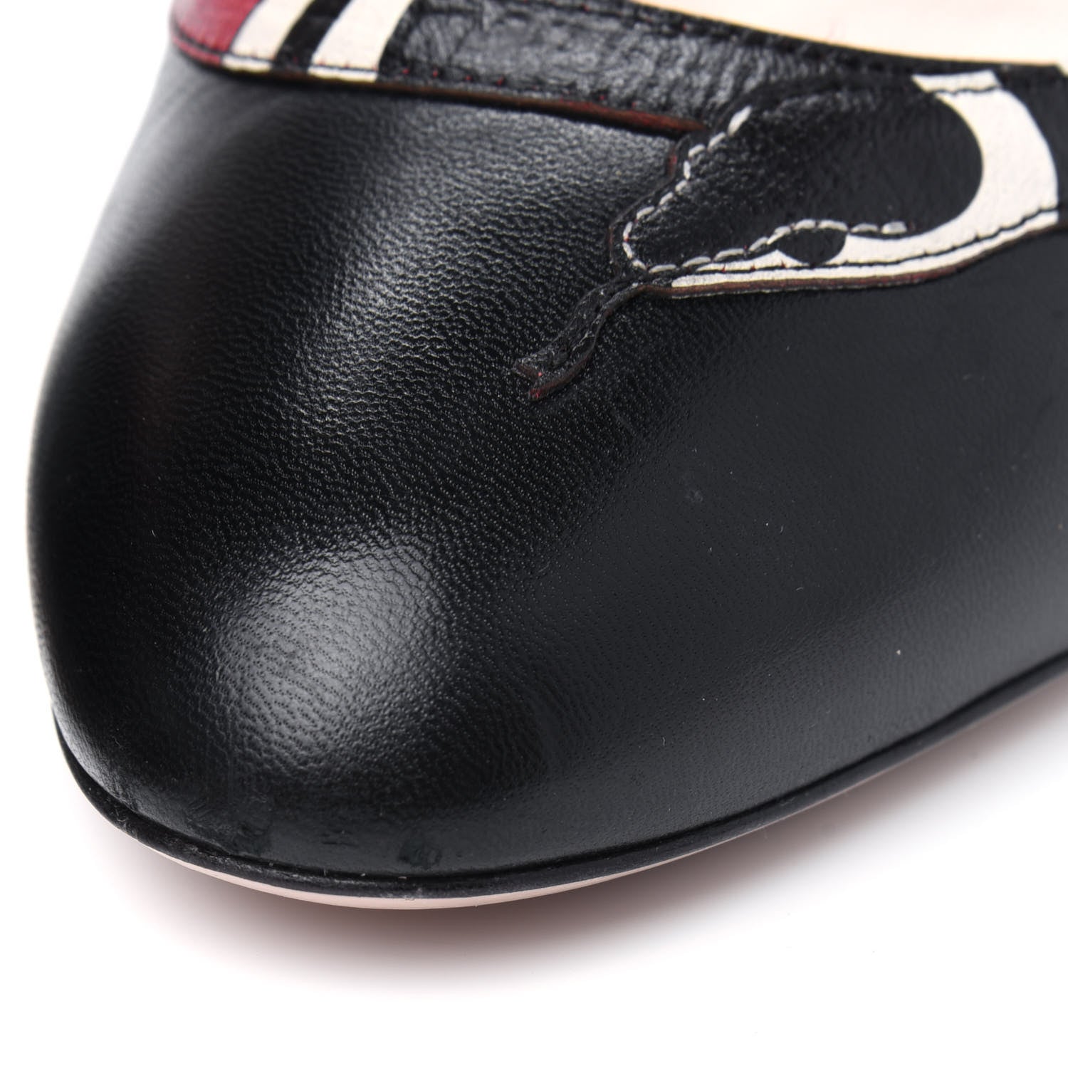 Gucci Malaga Kid Kingsnake Pumps 39.5 Black 14 of 16