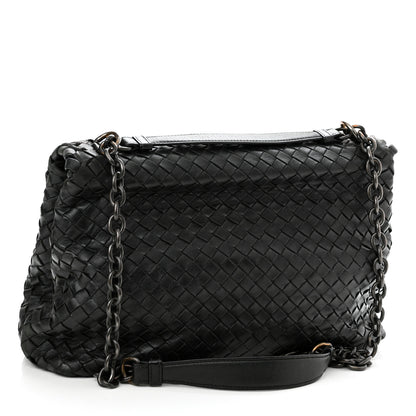 Bottega Veneta Nappa Intrecciato Medium Olimpia Shoulder Bag Black 3 of 13