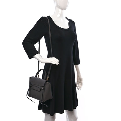 Celine Grained Calfskin Nano Belt Bag Grey 2 of 7