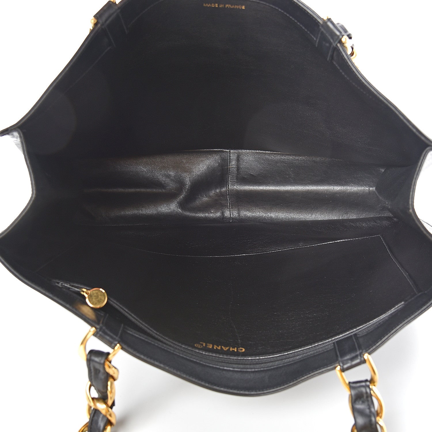 Chanel Lambskin CC Tote Black 5 of 15