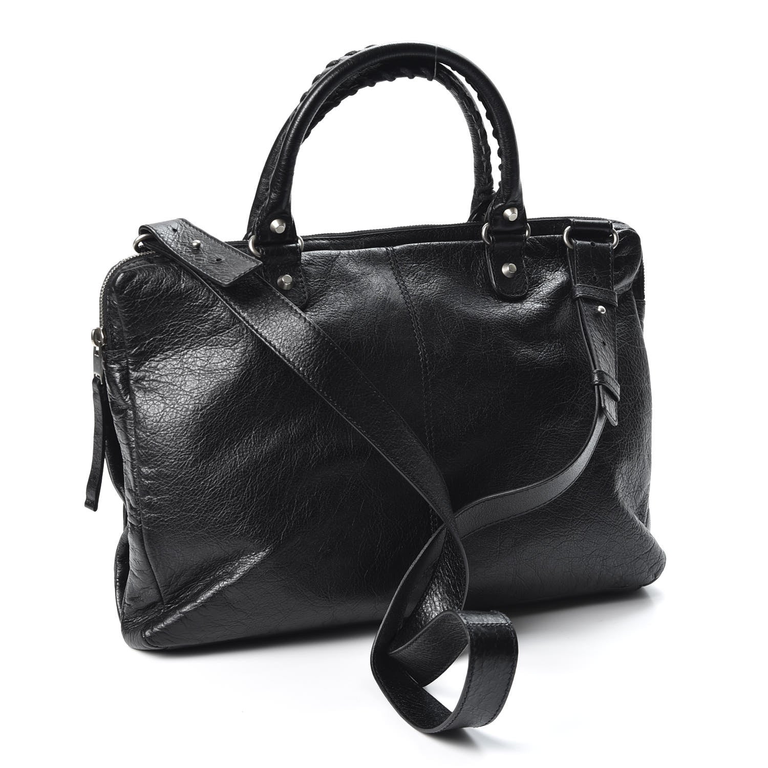 Balenciaga Agneau Briefcase Black 2 of 9