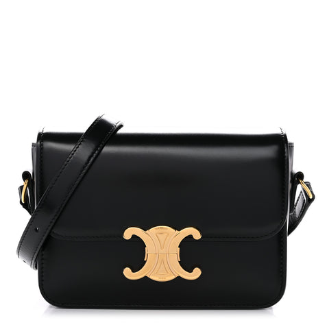 Shiny Calfskin Teen Triomphe Black