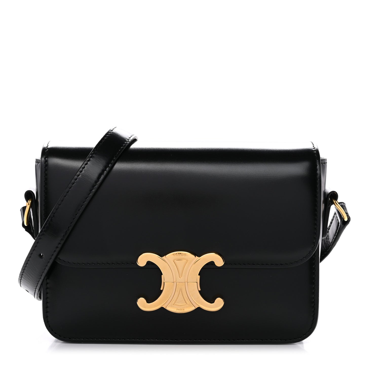 Shiny Calfskin Teen Triomphe Black