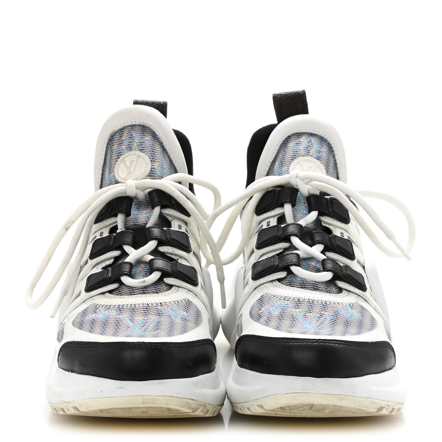 Louis Vuitton Calfskin Nylon LV Pop Archlight Sneaker 36 Blue 3 of 12