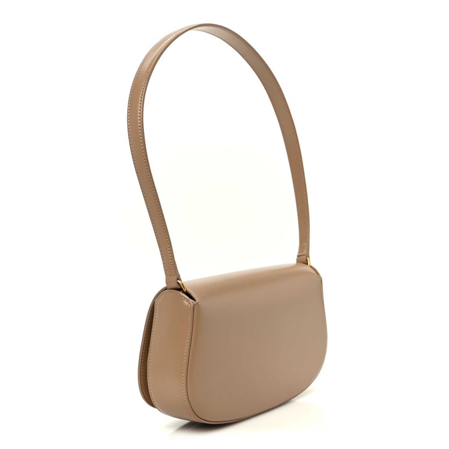 Saint Laurent Box Calfskin Mini Voltaire Shoulder Bag Dark Cork 3 of 11