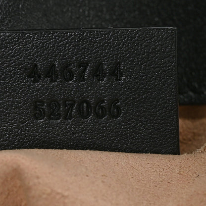 Gucci Calfskin Matelasse Mini GG Marmont Shoulder Bag Black 7 of 8