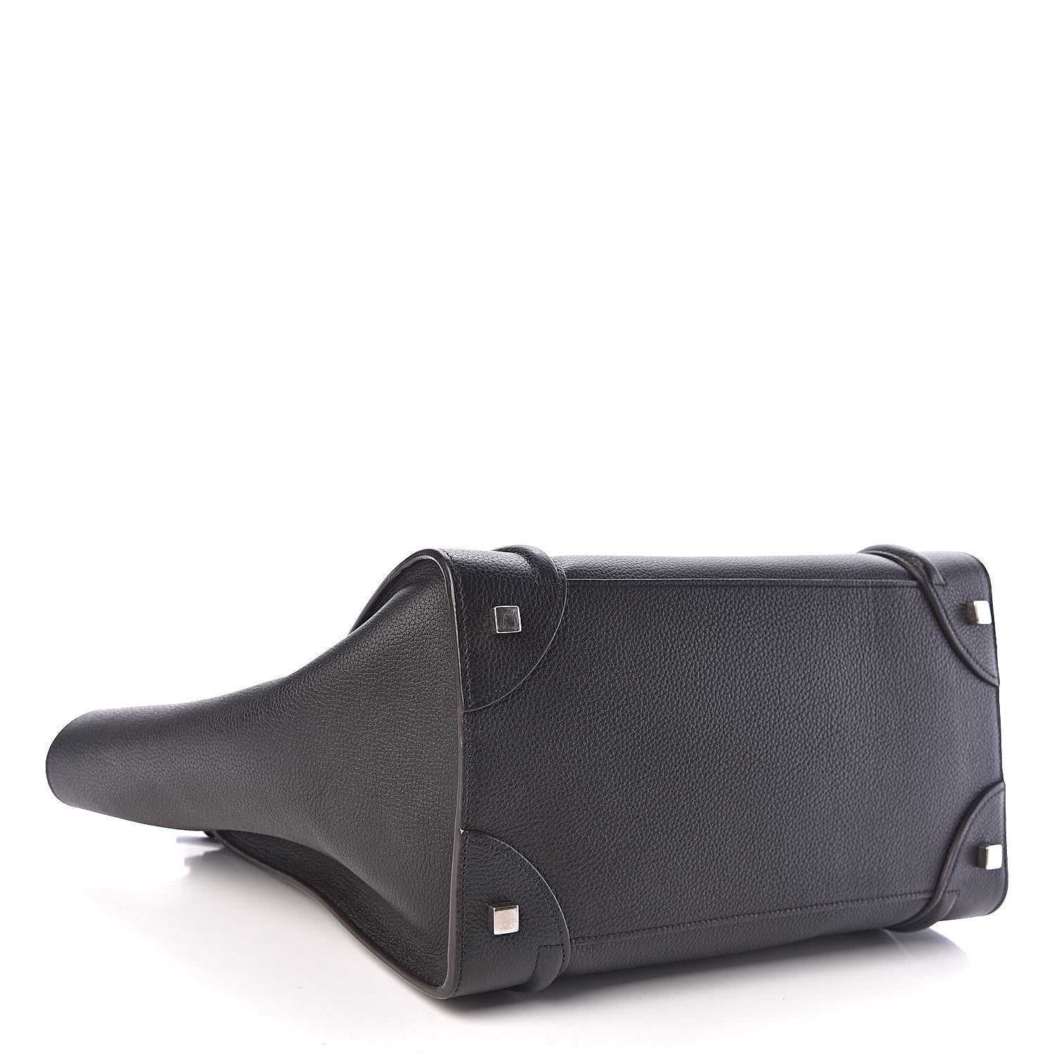 Celine Drummed Calfskin Mini Luggage Black 4 of 11