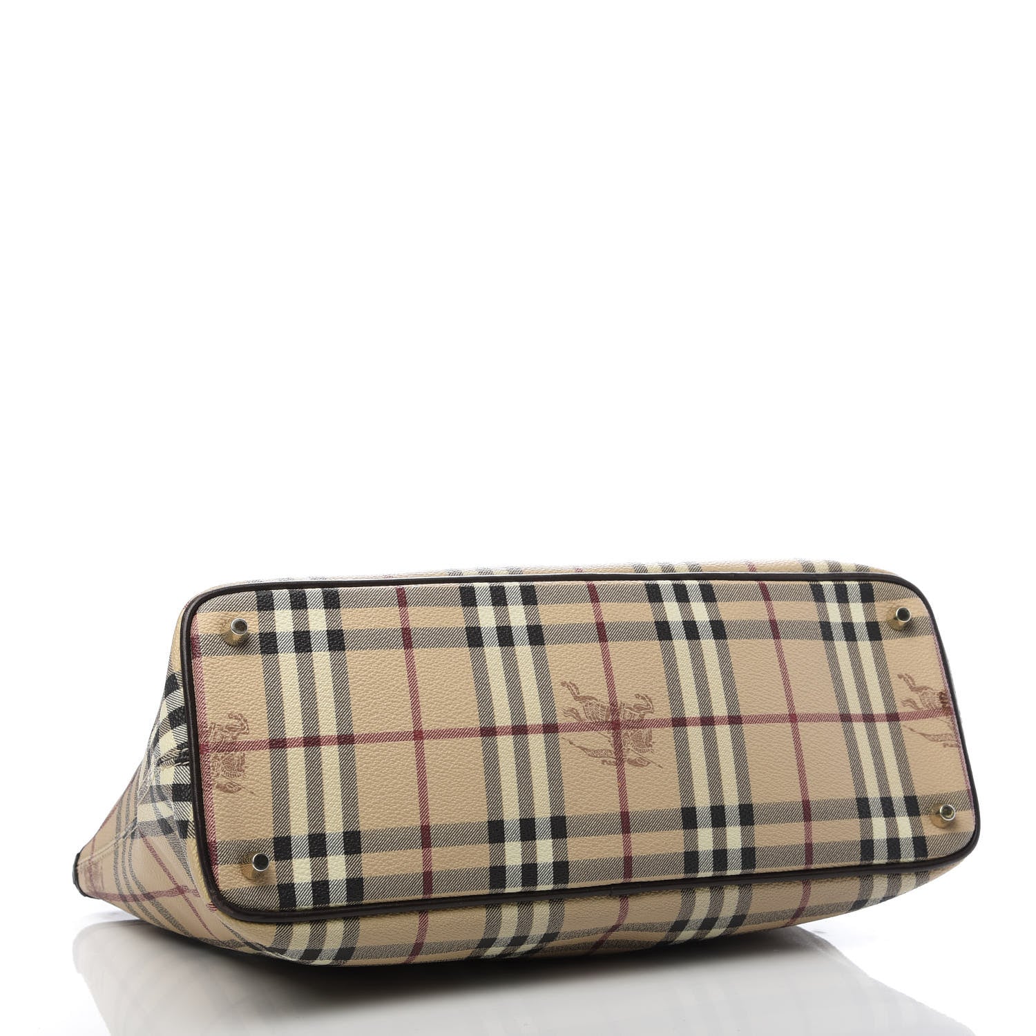 Burberry Haymarket Check Medium Regent Tote Chocolate 4 of 12