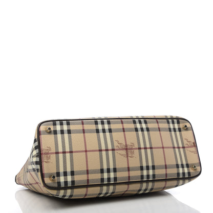 Burberry Haymarket Check Medium Regent Tote Chocolate 4 of 12