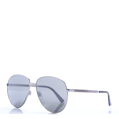 Gucci Aviator Sunglasses GG0138S Siver 1 of 7