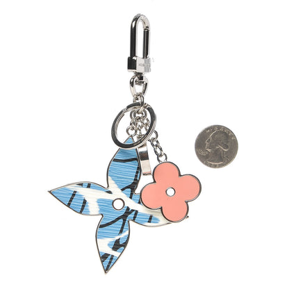 Louis Vuitton Fleur d Epi Bag Charm Aqua 2 of 4