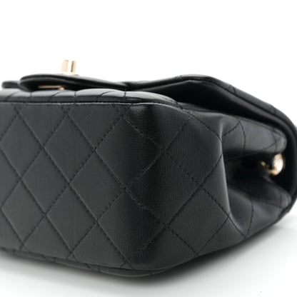 Chanel Lambskin Quilted Mini Square Flap Black 10 of 10