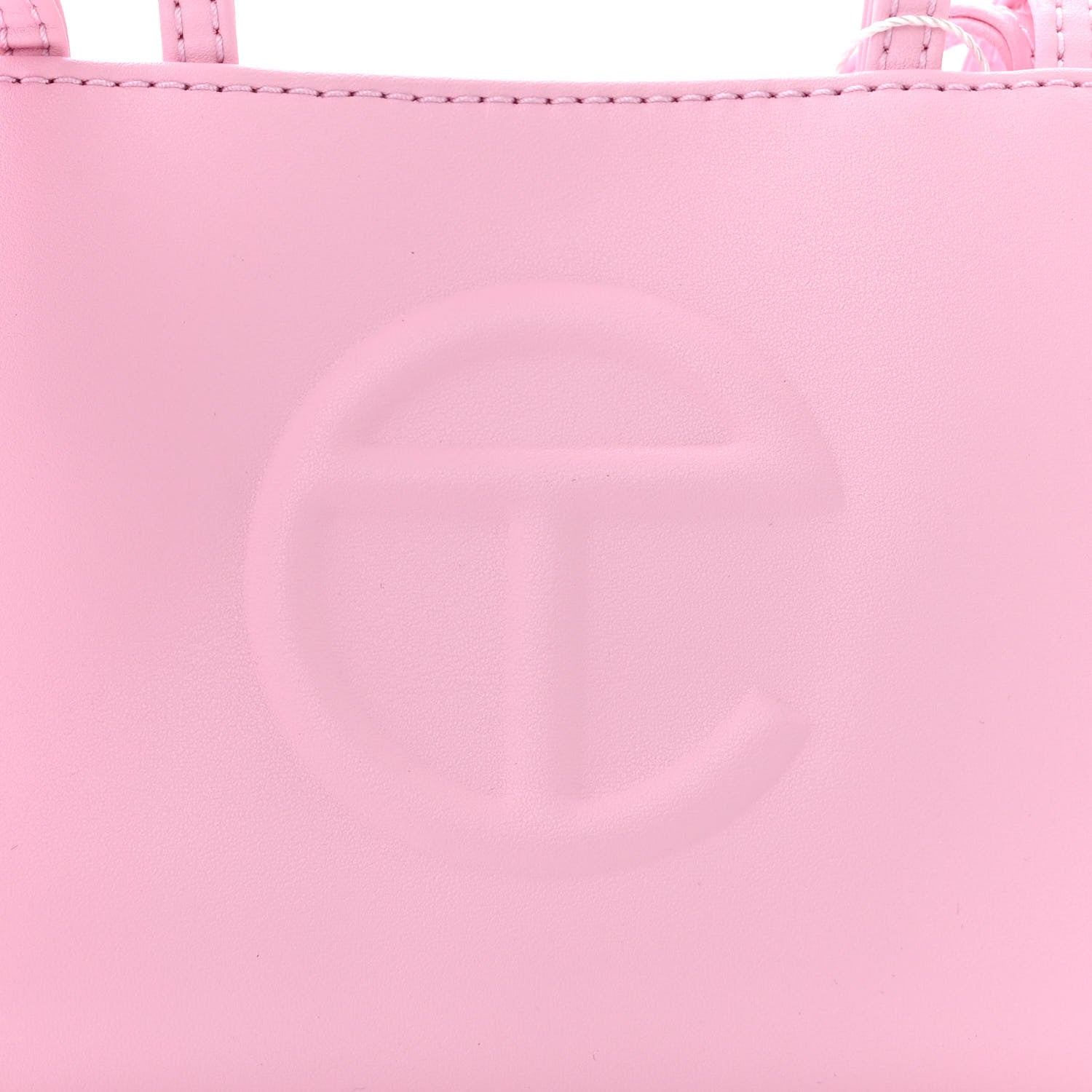 Telfar Vegan Leather Small Shopping Bag Bubblegum 8 of 10