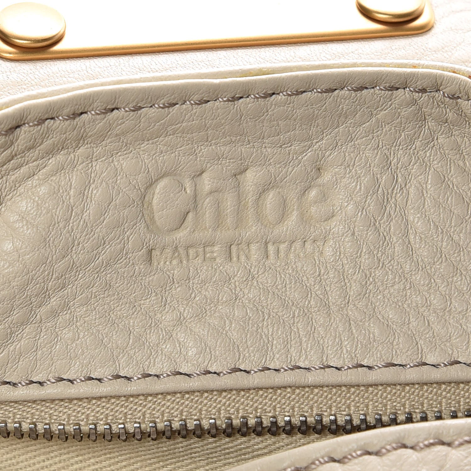 Chloe Calfskin Medium Paddington Satchel Off White 8 of 10