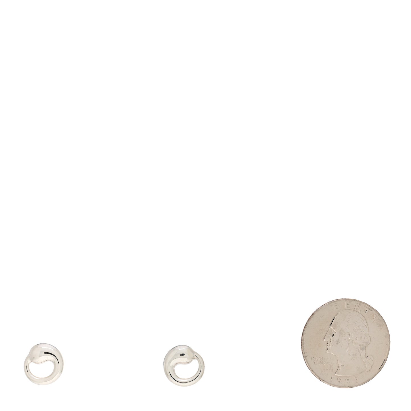 Sterling Silver 11mm Elsa Peretti Eternal Circle Earrings