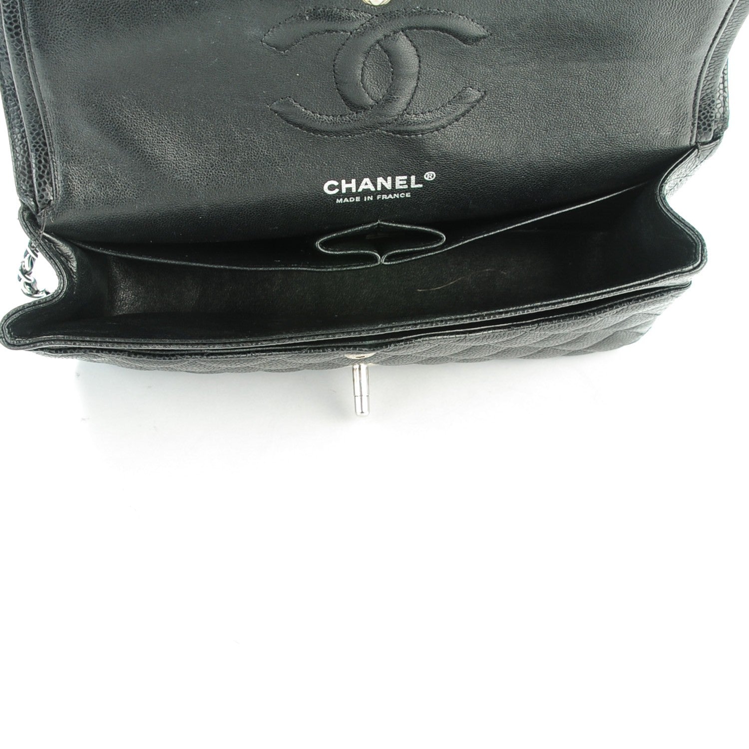 Chanel Caviar Quilted Medium Double Flap Black 5 of 10