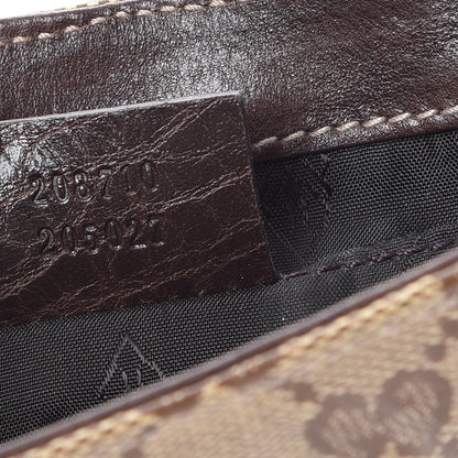 Gucci Crystal Monogram Babouska Clutch Dark Brown 8 of 9