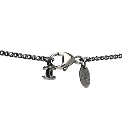 Chanel Crystal Timeless CC Necklace Ruthenium 5 of 6